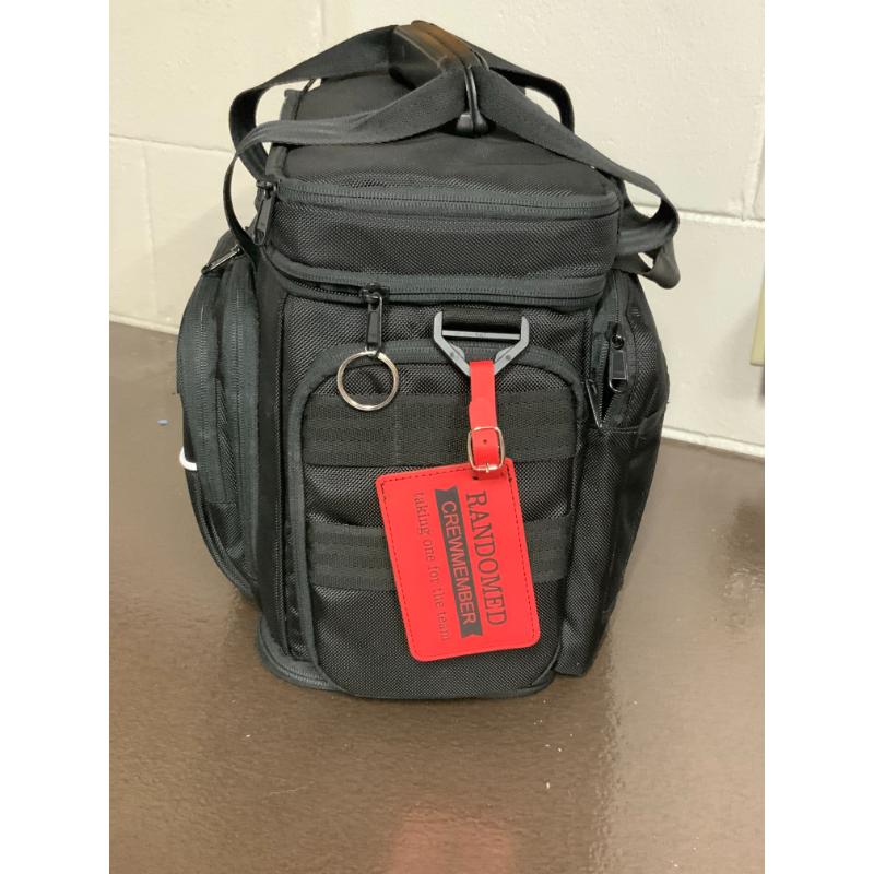 Randomed Luggage Tag, TSA Random Statement, Leather Bag Tag
