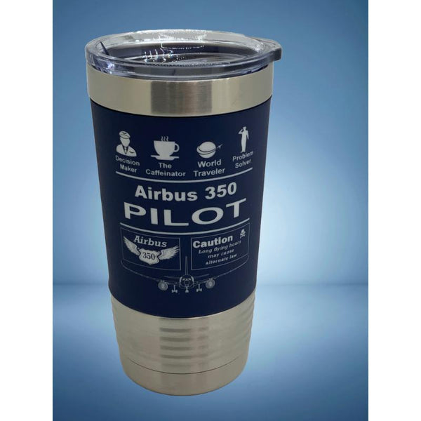 Airbus 350, Coffee Cups, Gifts for Pilots, A350,  Silicone, 20 Ounce Cup