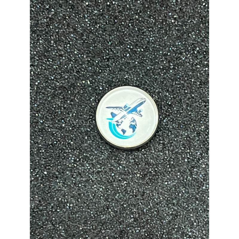 Fly around the world Pin