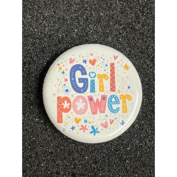 Girl Power Button Pin