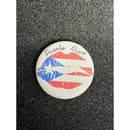 Puerto Rico Flag Button Kiss