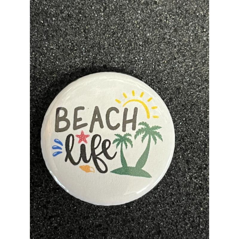 Beach Life 1.25" Button