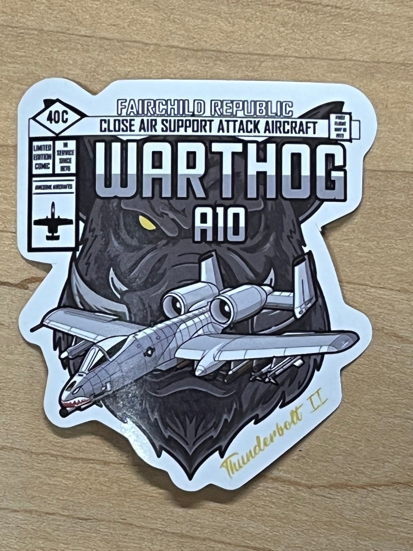A-10 Warthog Sticker, Decal | Air Speed Junkie