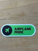 Airplane Mode Sticker, Green