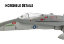 Side view of F/A-18C Hornet Wildcats die-cast jet replica