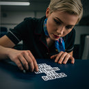 Fun Flight Attendant Sticker 49% Flight Attendant 51% Bad Ass