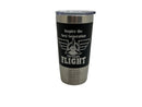 Inspiration Through Flight, Silicone Wrapped, Aviation Tumbler, Airplane Cup
