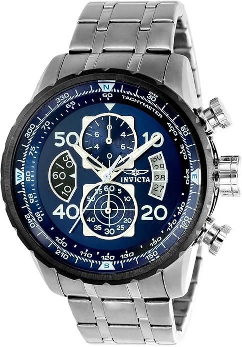 Invicta Aviator Stainless Steel Men's Quartz Watch - 48mm