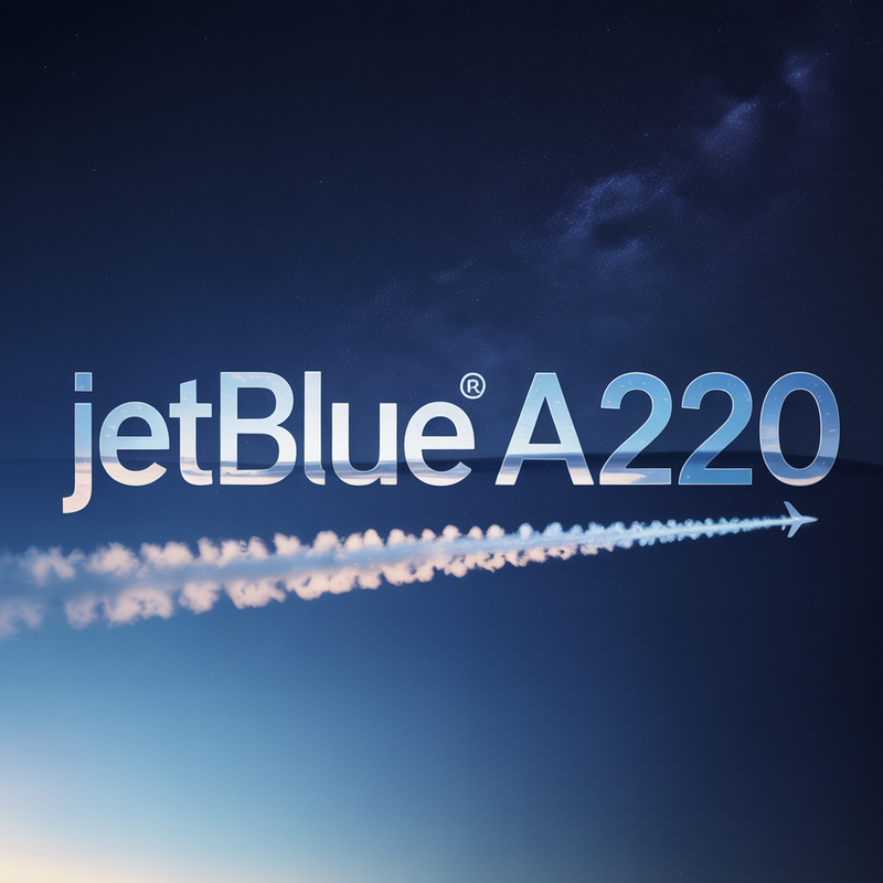 Jetblue A220-300, Dawning of a Blue Era, 1/200 Airbus Model