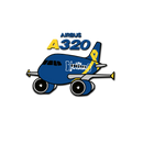 Jetblue Vets in Blue Cartoon Sticker Airbus 320 Decal