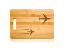 Aviation Cutting Board, Bamboo Jet Aircraft Silhouettes Planes