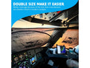 Stay out of the sun with this large window shade for airplanes
