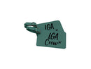 Teal Crew Luggage Tag, new york