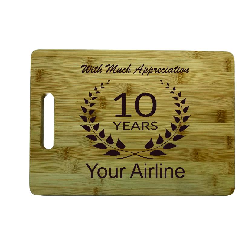 Milestone, Anniversary, Cutting Board, Bamboo, Years of Service Gift ANNIVCB10X14