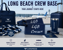Long Beach Crew Base, Leather Luggage Tag