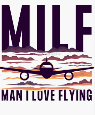 Man I Love Flying Sticker-MILF