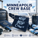 Minneapolis Crew Base, Luggage Tags, Flight Attendant Bag Tag, Delta Airlines