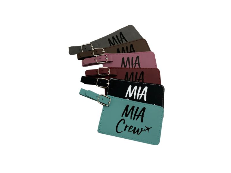 Miami Crew Base, Luggage Tag, Set of Two, MIA Flight Attendants