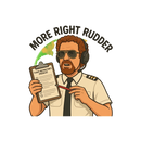 More Right Rudder Sticker – Funny CFI Gift for Pilots