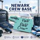 Newark Crew Base, Luggage Tag, United Flight Attendant Base, Set of Two Tags