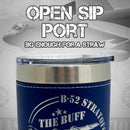 B-52 Stratofortress Cup Leather Wrapped Tumbler