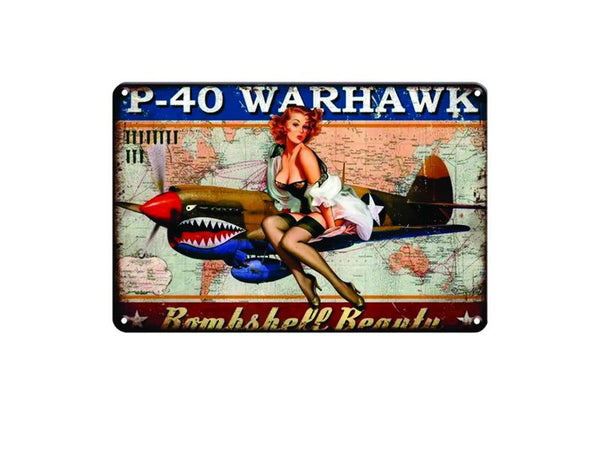 P-40 Warhawk Sign