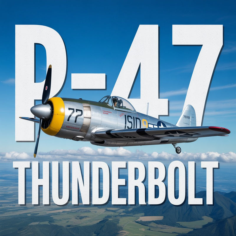 Vintage Aviation P-47 Thunderbolt Tee Shirt Military Shirts