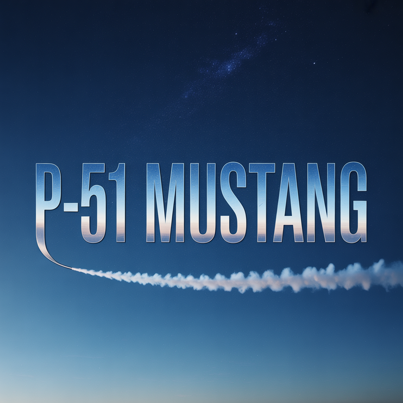 P-51 Vintage Retro Tin Sign