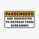 Passengers Screaming Sticker