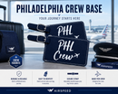 Philadelphia Crew Base Luggage Tag, American PHL Crew Base
