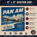 Pan Am Airlines Vintage Sign