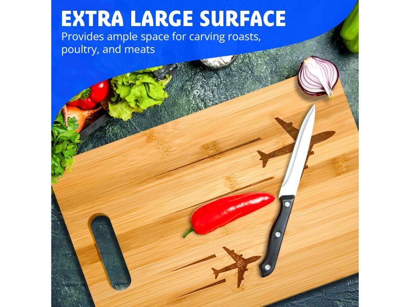 Personalized Vintage - 10x7 Small Bamboo Cutting Boards for Kitchen -  Heavy Duty Wooden Chopping Boards