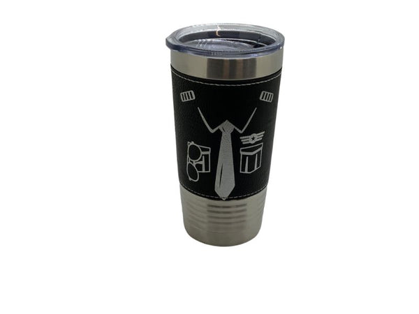 Pilot Uniform Cup - Stainless Steel Tumbler for Pilots & Aviation Enthusiasts