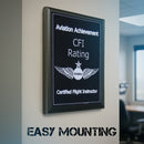 Certified Flight Instructor (CFI) Plaque