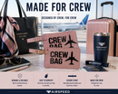 Crew Bag Tag, Leather, Crew Tags, For Airline Crewmembers, Set of Two