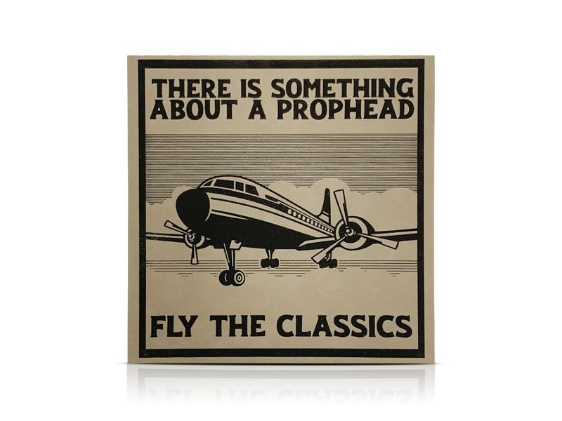 Propheads Vintage Aviation artwork, brown