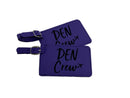 Denver Crew base luggage tag in purple