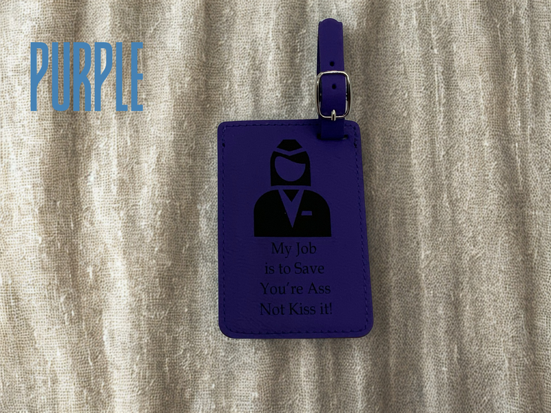 Funny Flight Attendant Luggage Tag, I am Here to Save You
