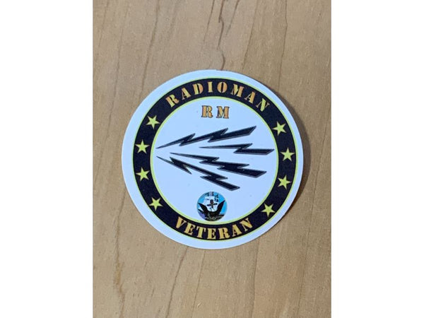 US Navy Radioman Veteran Sticker
