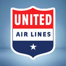 United Airlines Logo Shield Sticker Vintage Logo