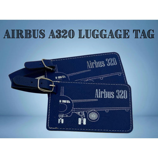 Travel in Style with Airbus 320 Leather Luggage Tags