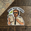 More Right Rudder Sticker – Funny CFI Gift for Pilots