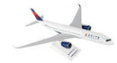 "Delta Airlines Airbus A350-900 collectible aircraft model by Skymarks - packaging and display stand"