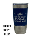 I Love the Smell of AVGAS in the Morning, Leather Wrapped Tumbler