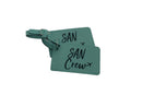 SAN Base Teal Bag Tags