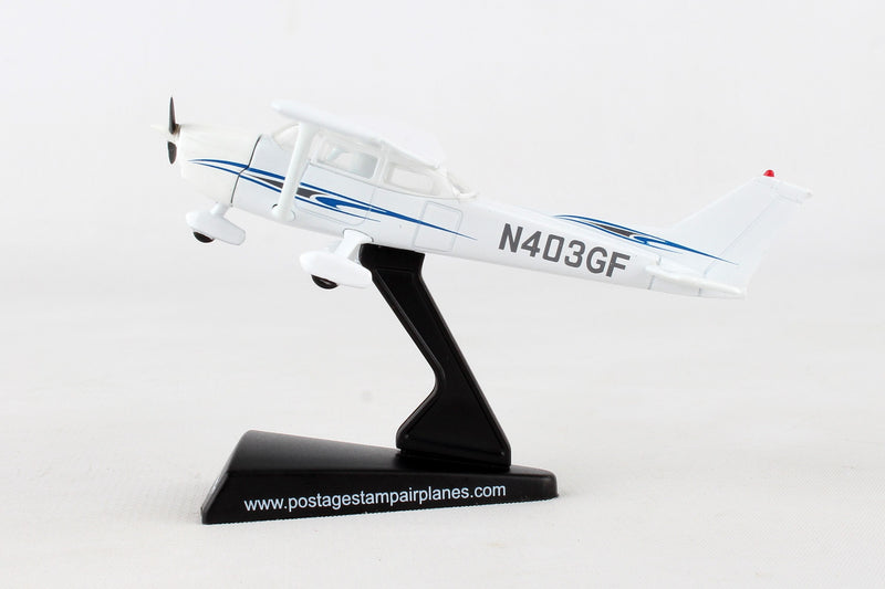 Side profile of Cessna 172 die-cast aircraft replica