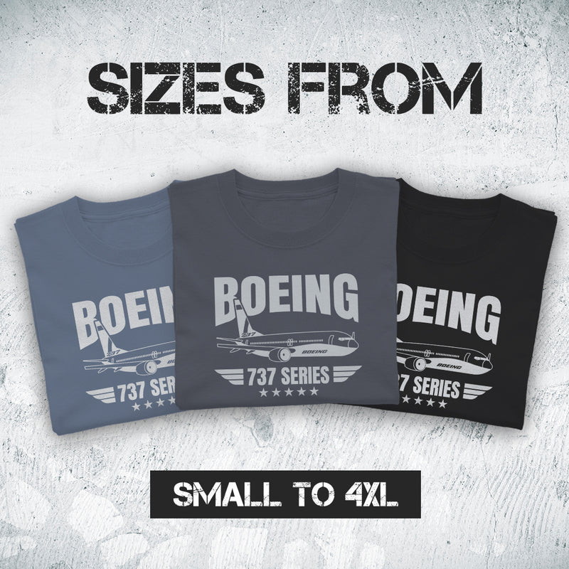 Boeing 737 Series Unisex Softstyle T-Shirt - Perfect for 737 Pilots