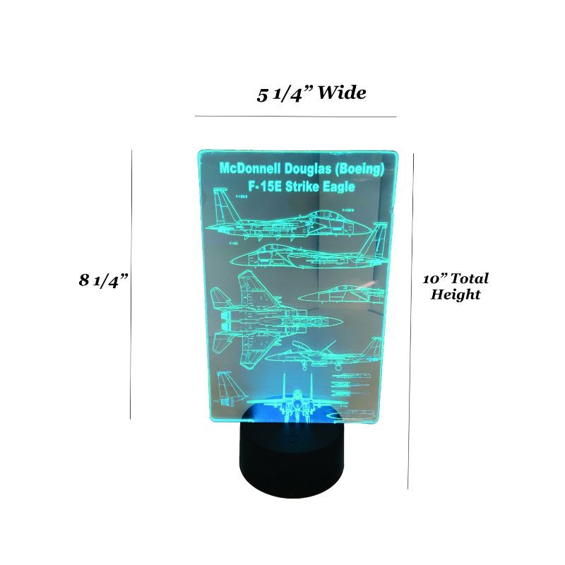F-15 Lighted Acrylic LED Display, USB and Battery Powered | Air Speed ...