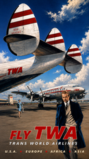 TWA Airlines Vintage Sign