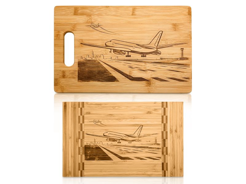 two size comparisons of take off cutting board